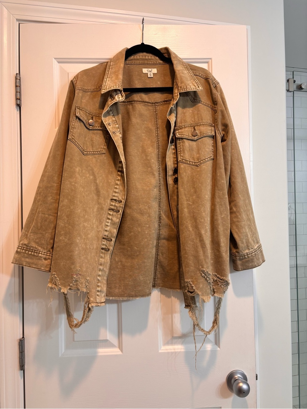 Tan Casual Jean Jacket
